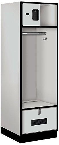 Salsbury Industries Open Access Designer Wood Locker, 24-Inch, Grey