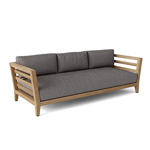 Anderson Teak DS-833 Cordoba 3-Seater Bench Outdoor Sofa, Golden Honey Teak