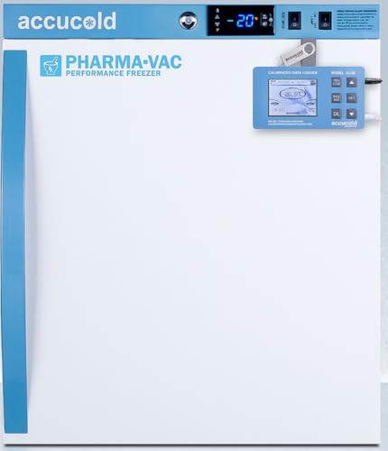 Summit Appliance AFZ1PVDL2B 1.4 Cu.Ft. Countertop Purpose-Built Storage Freezer with a NIST Calibrated Temperature Logger (DDL), Access Port, 22.25"H x 18.5"W x 23.25"D