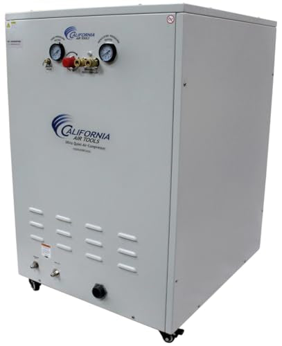 California Air Tools 10020HDSPCADC 10 Gal. 2.0 Hp Ultra Quiet & Oil-Free Air Compressor with 98% Air Drying System and Automatic Drain in Sound Proof Cabinet