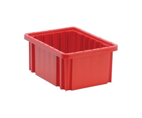 Quantum Storage DG92035 Dividable Grid Heavy Duty Part Organizer Bins - 16-1/2" x 10-7/8" x 3-1/2" - 12 Pack