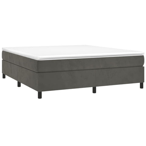 vidaXL Engineered Wood California King Bed Frame in Dark Gray