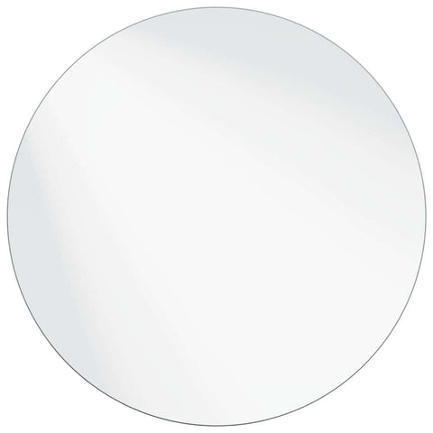 vidaXL Wall Mirror Ã˜ 23.62 in Tempered Glass, Modern Wall Mirror, Elegant Reflective Decor Piece, Minimalist Bathroom, Stylish Indoor for Home Enhancing
