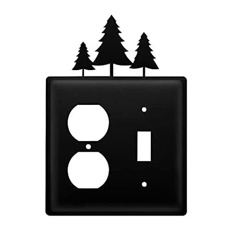 Pine Trees - Single Outlet and Switch Cover