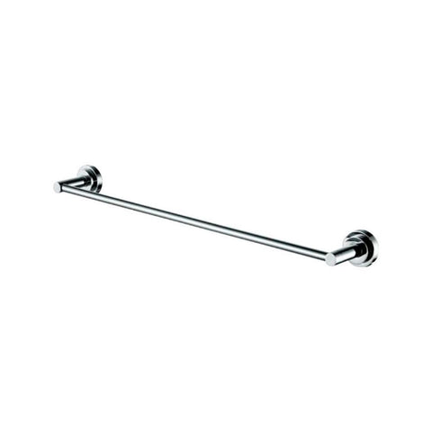 Oakestry Aqua Rondo 25 Inch Towel Bar Modern Wall Mounted Bathroom Towel Holder Solid Brass with Triple Chrome Finish Rust-Resistant Heavy Duty Bath Accessory