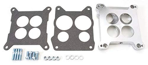 Edelbrock 2696 Four-Hole Square-Bore to Spread-Bore Carburetor Adapter, Multi, One Size