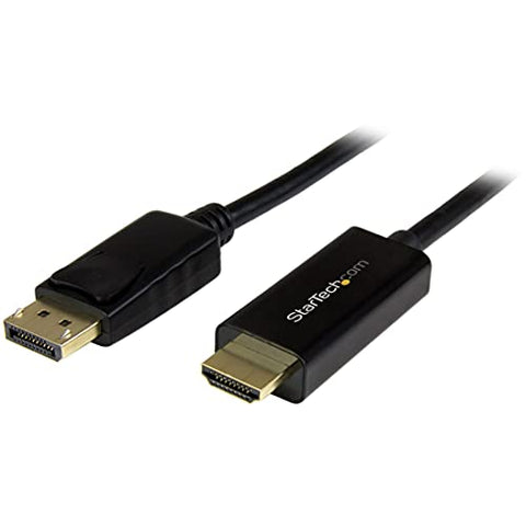StarTech.com DisplayPort to HDMI converter cable - 5m (16 ft) - DP to HDMI Adapter with Built-in Cable - (M / M) Ultra HD 4K