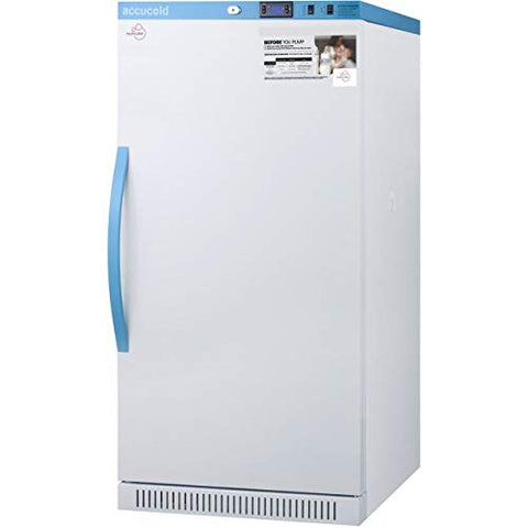 AccuCold MLRS8MCLK 24 MOMCUBE Breast Milk Refrigerator with 8 cu. ft. Capacity 4 Lockers Door Alarm LED Interior Lighting and Door Lock in White
