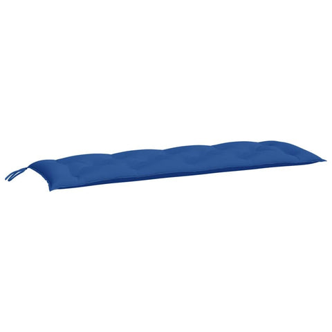 vidaXL Garden/Patio Bench Cushions - Set of 2 Blue, Water- Oxford Fabric, 59.1"x19.7", with Tie Ropes, Hollow Fiber Filling