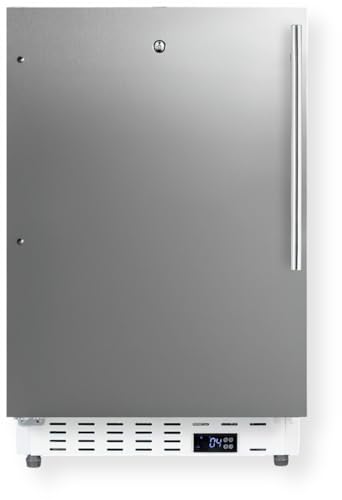 Accucold 20” Refrigerator, 3.32 cu.ft. Capacity, Undercounter, Built-in, ADA Compliant, Medical, Stainless Steel - ADA404REFSSHVLHD (Left Handed Door Swing)