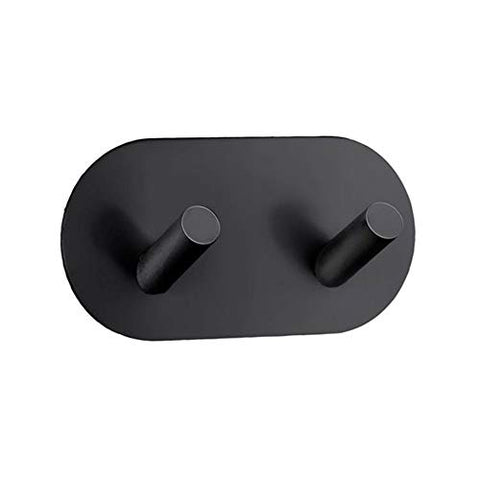 Beslagsboden Double Wall Mounted Hook Finish: Black Matte Stainless Steel