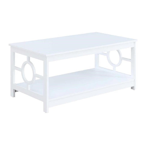 Convenience Concepts Ring Coffee Table, White