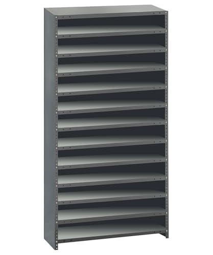 Quantum Storage Systems CL1875-000 Closed Shelving System for Super Tuff Euro Drawers (Sold Separately), 18" D x 36" W x 75" H