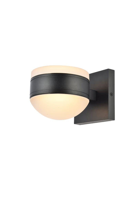 Living District Modern Home Decorative Raine Integrated LED Wall Sconce in Black