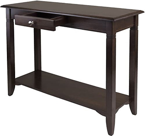 Winsome Nolan 30 x 40 x 15.98-Inch Composite Wood Console Table with Drawer, Cappuccino (40640)
