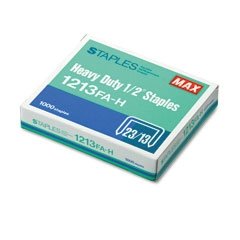 MAX USA MAX HD-12F FLAT CLINCH, 1000PK 1/- STAPLES