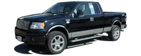 QAA is Compatible with 2004-2014 Ford F-150 10 Piece Stainless Body Molding Insert Trim Kit, 1.5" Width MI44300