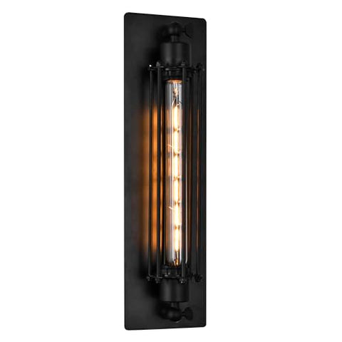 Kiera 1 Light Wall Sconce in Chocolate Brown Finish - Rustic Modern Farmhouse Lighting for Bedroom, Bathroom, Hallway