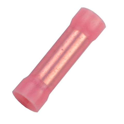 XScorpion BC8R Car/Home/Audio Nylon Butt Connectors 8 Gauge Clear Red