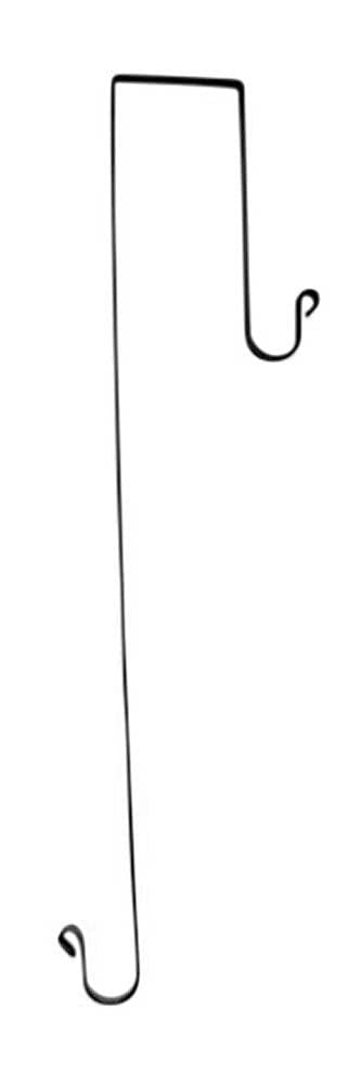 Village Wrought Iron Black Door Wreath Hanger