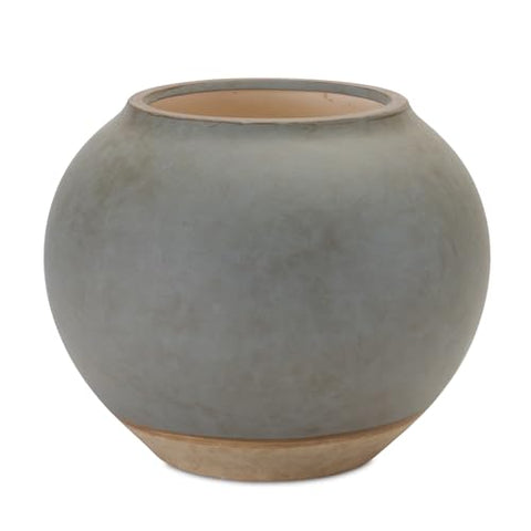 Melrose International Two Tone Ceramic Vase 8.5" D