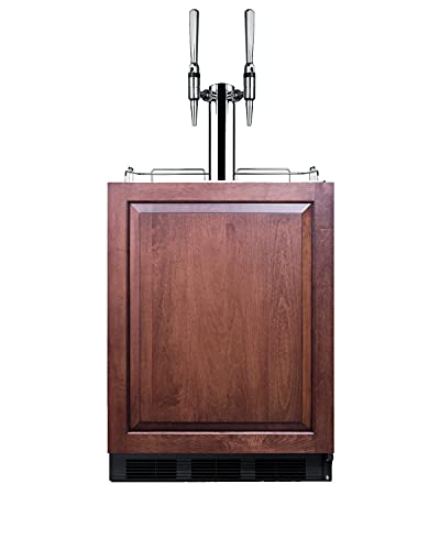 Summit 24" Nitro Cold Brew Kegerator, Dual Stour Style Tap Kit, ADA Compliant, Panel Ready* - SBC58BLBIADAIFNCFTWIN *Panel Is Not Included