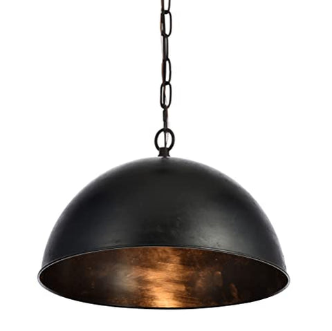 Elegant Lighting LD6013D15 Merce Single Light 15" Wide Pendant with an Aluminum, Vintage Black