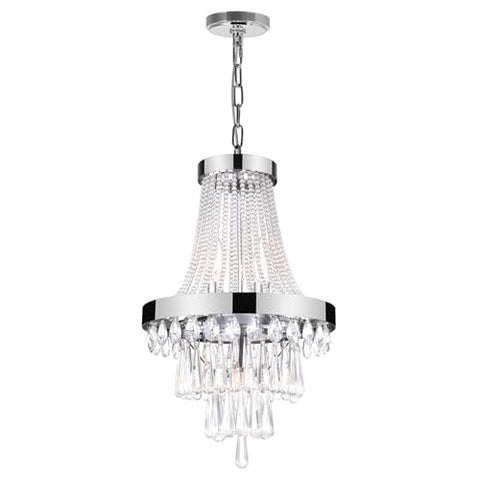 CWI Lighting Vast 6 Light Chandelier with Chrome Finish Fom