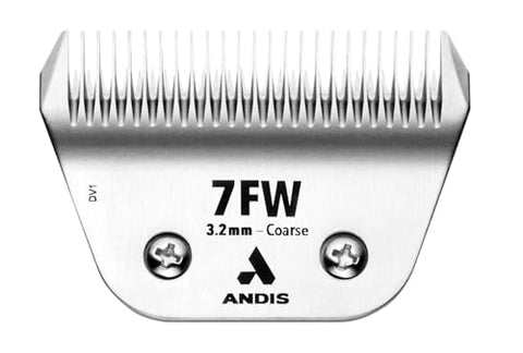 Andis 561465 ceramicEDGE #7FW Coarse Wide Blade, Small Animal and Pet Grooming, Detachable Replacement Blade, Long Lasting, Stainless Steel