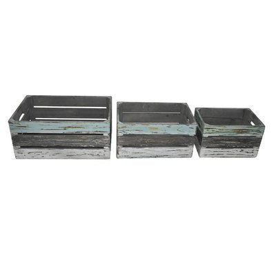 3 Piece Rectangular Planter Box Set