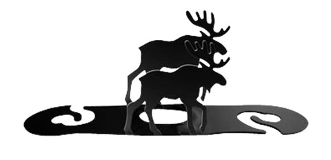 Village Wrought Iron Moose Wine Glass Holder