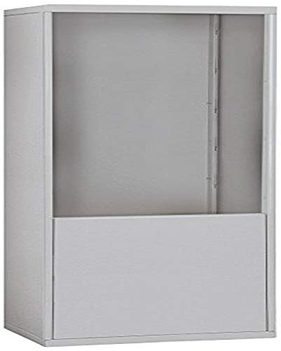 Salsbury Industries 19974ALM Free-Standing Enclosure for Recessed Mounted Cell Phone Lockers, Aluminum