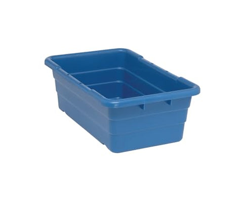 Quantum Storage Systems TUB2516-8BL Cross Stack Part Organizer Blue Bins 26" L x 16" W x 9" H 6 Pack