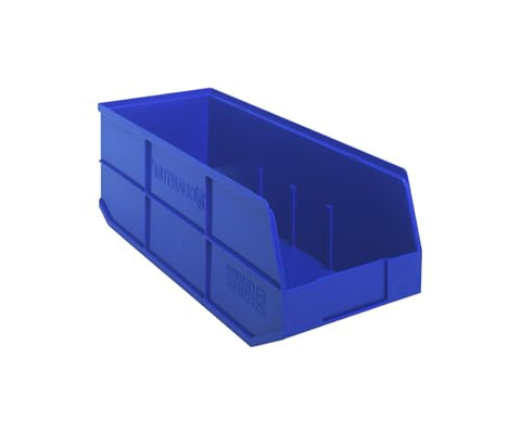 Quantum Storage SSB483 Stackable Shelf Bins Part Organizer - 20-1/2" x 8-1/4" x 7" - 6 Pack