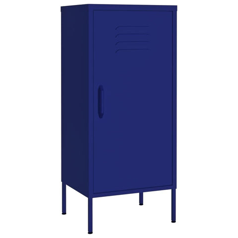 vidaXL Storage Cabinet Navy Blue 16.7"x13.8"x40" Steel