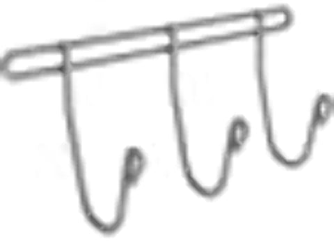 HOLMAN J Hook (3 Prong) Shelf Accessories Grey