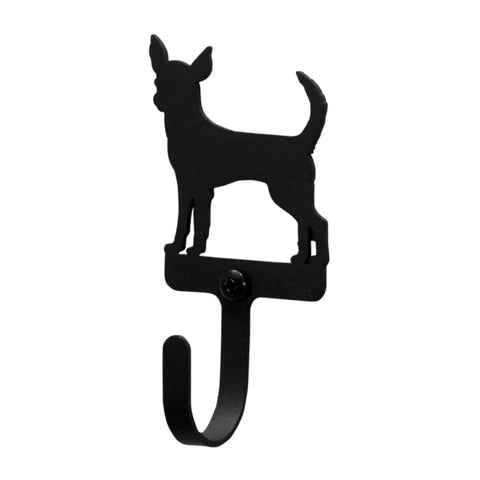 Village Wrought Iron Chihuahua Dog Wall Hook Decorative Small