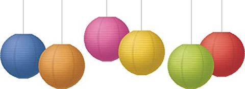 Teacher Created Resources Wonderfully Wild 8" Hanging Paper Lanterns