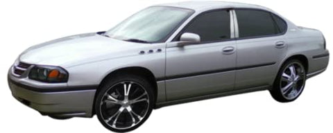 QAA is Compatible with 2000-2005 Ford Excursion 4 Piece Stainless Window Sill Trim Set, 0.8125" Width WS40380