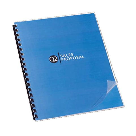GBC 2000041 Clear View Presentation Binding System Cover, 11 x 8-1/2, Clear (Box of 100)