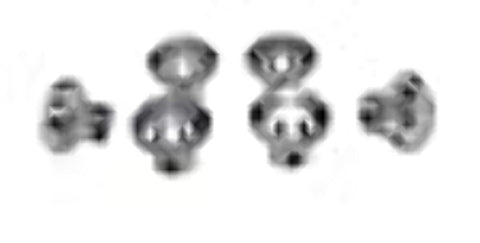 Crown Automotive RT27001 Dash Knob Set; 6 Piece; Aluminum;