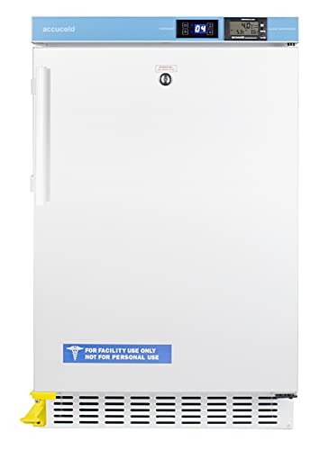 Summit Appliance ACR45LSTO 20" Wide Built-In All-Refrigerator, ADA Compliant, 2.65 cu.ft Capacity, External Temperature Readout, Digital Thermostat, High/Low Temperature Alarm, No-Frost Operation