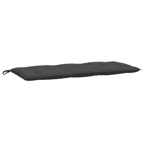 vidaXL Garden Bench Cushion - Non-Slip Outdoor Seat Pad - Melange Anthracite - 47.2" x 19.7" x 2.8" - Polyester Fabric - Hollow Fiber Filling