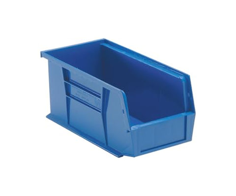 Quantum Storage Systems QUS230BL Ultra Stack & Hang Heavy Duty Part Organizer Blue Bins 11" L x 6" W x 5" H 12 Pack