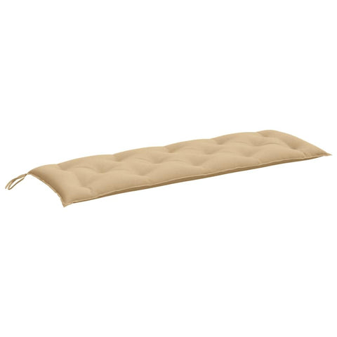 vidaXL Garden Bench Cushion - Non-Slip Melange Beige Outdoor/Indoor Seat Pad with Soft Hollow Fiber Filling, 59.1"x19.7"x2.8"