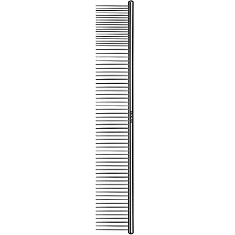 Andis 65730 Stainless-Steel Comb for Knots, Mats & Loose Hair Removal - Effective Dematting Tool, Comfortable, Lightweight, Portable & Safe for Dogs, Cats & Pets – Silver, 7-1/2-Inch