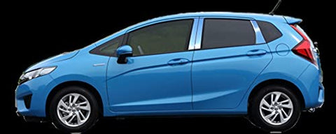 QAA is Compatible with 2015-2019 Honda Fit 4 Piece Stainless Pillar Post Trim PP15220