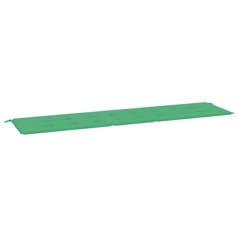 vidaXL Durable Oxford Fabric Green Garden Bench Cushion, 78.7"x19.7"x1.2", Outdoor Use Only, with Secure Ropes and Foam Fiber Filling