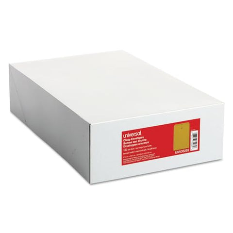 Universal 35265 Kraft Clasp Envelope, Center Seam, 28lb, 9 1/2 x 12 1/2, Brown Kraft (Box of 100)