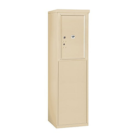 Salsbury Industries 3906S-1PSFP Free Standing Horizontal 4C Mailbox, Sandstone